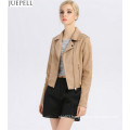 Autumn New Models in Europe and America Brand Suede Leather Jackets Women Short Paragraph Slim Leather Jacket Fashion